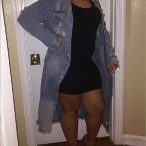 Denim trench Cute add to a basic fit!